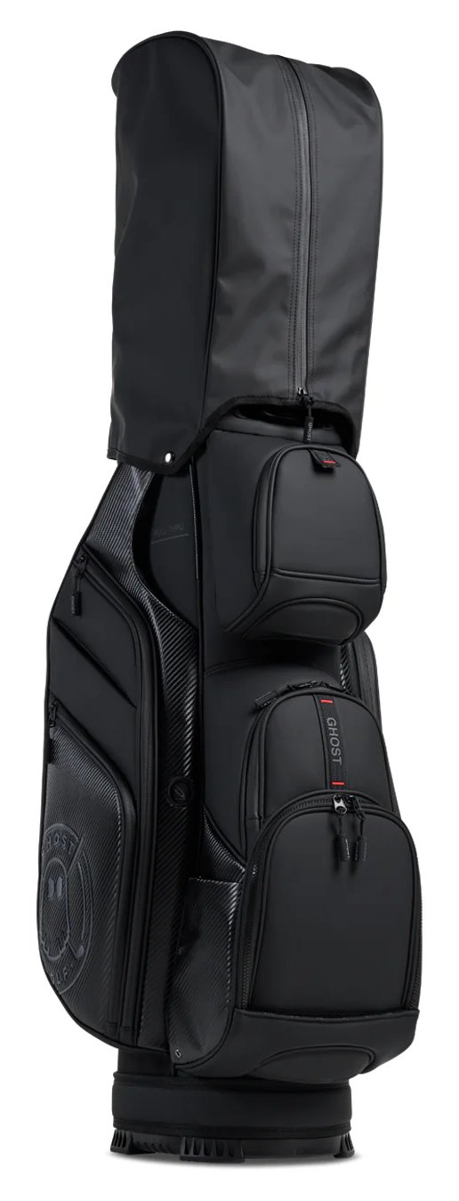 Ghost Golf GT-14 Ronin cart bag, black/chrome