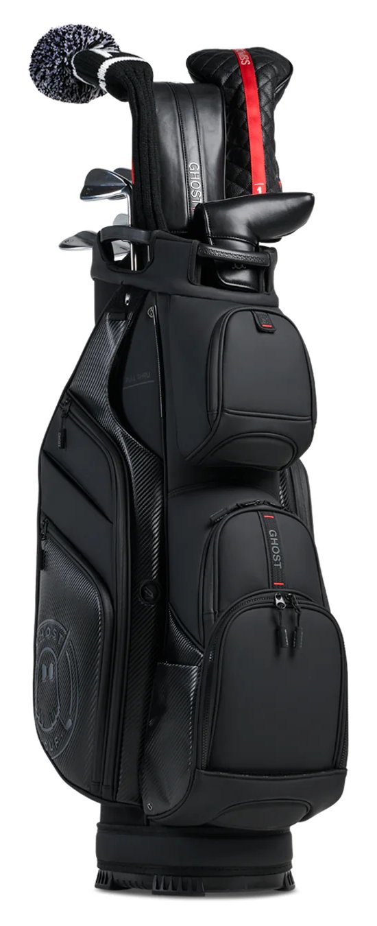 Ghost Golf GT-14 Ronin cart bag, black/chrome