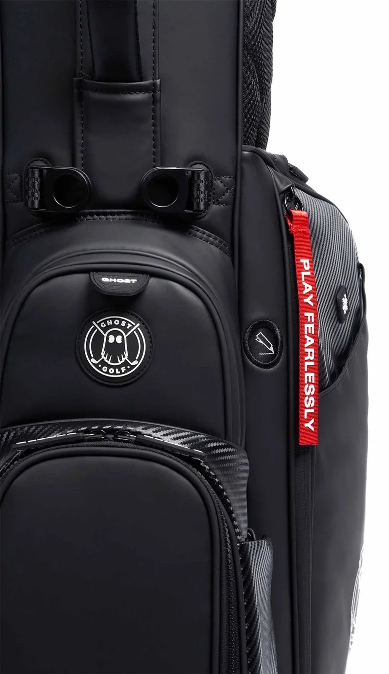 Ghost Golf Anyday Ronin 14-Way Stand Bag, Black/Chrome