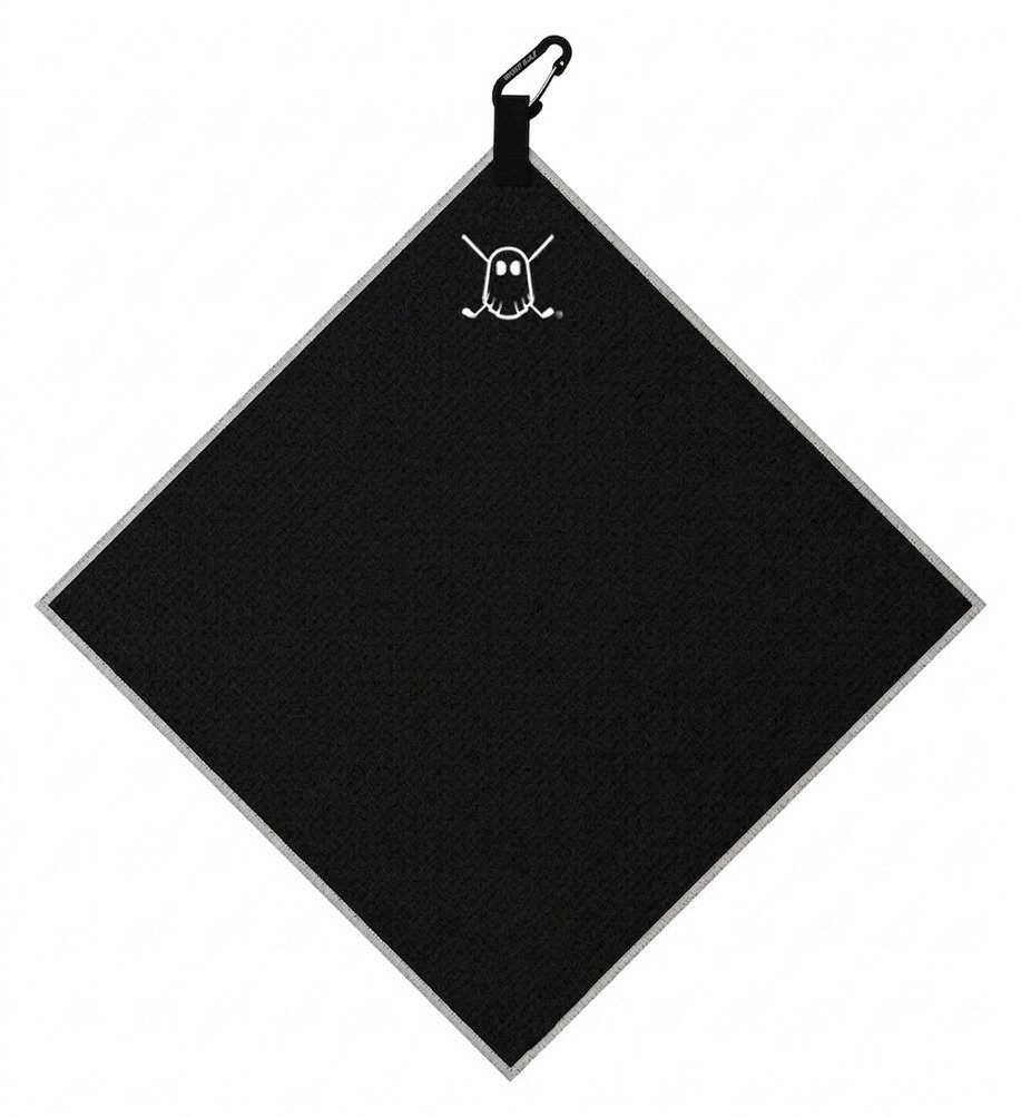 Ghost Golf Non Magnetic Tour Handtuch, schwarz