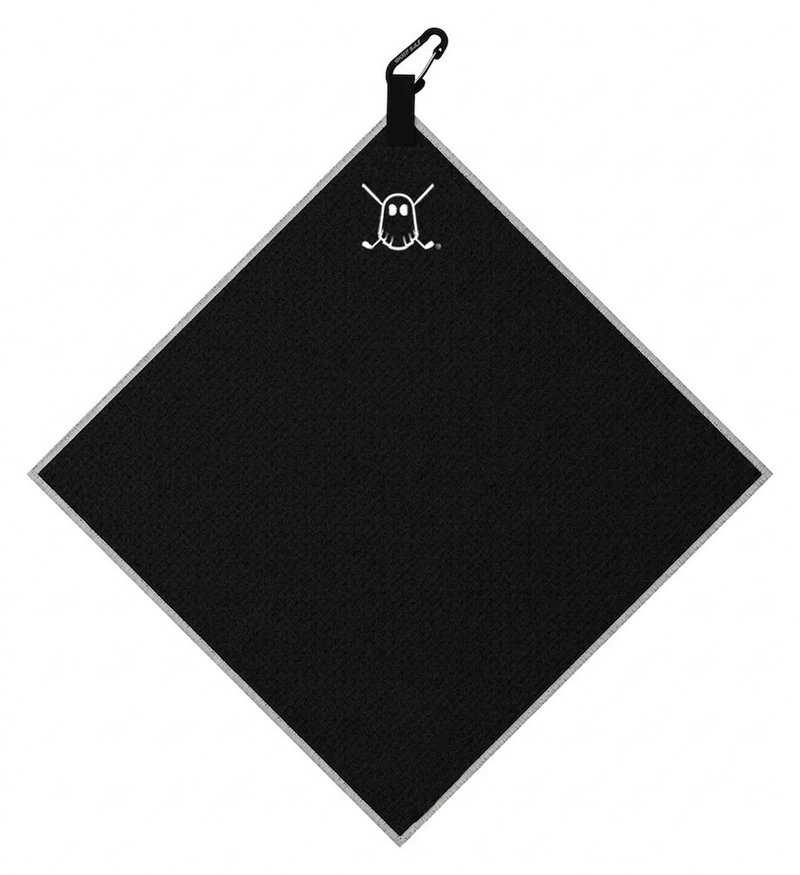 Ghost Golf Non Magnetic Tour Handtuch, schwarz