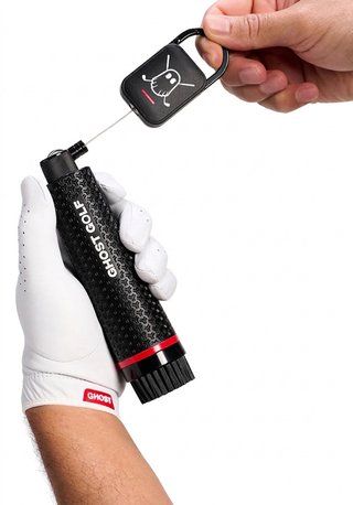 Ghost Golf Magnetic Golf Club & Shoe Bürste, schwarz