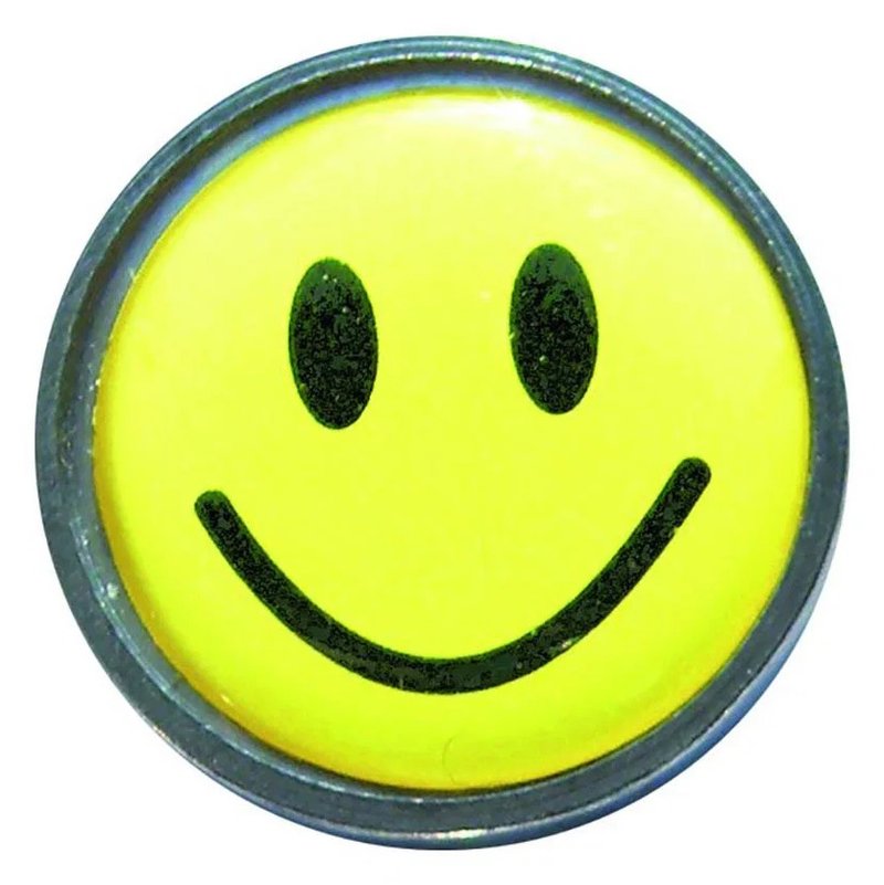 Longridge Flat Ballmarker, Yellow Smiley