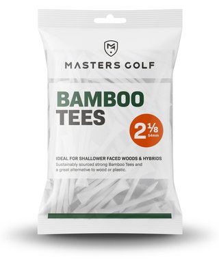 Masters Golf Bamboo Tees 54 mm (2 1/8"), 25 Tees, weiß