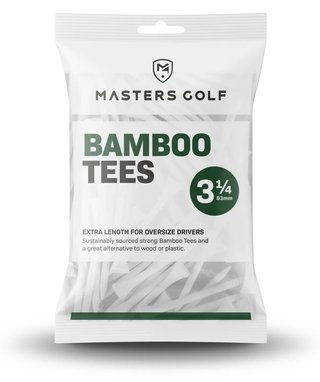 Masters Golf Bamboo Tees 83 mm (3 1/4"), 15 Tees, weiß