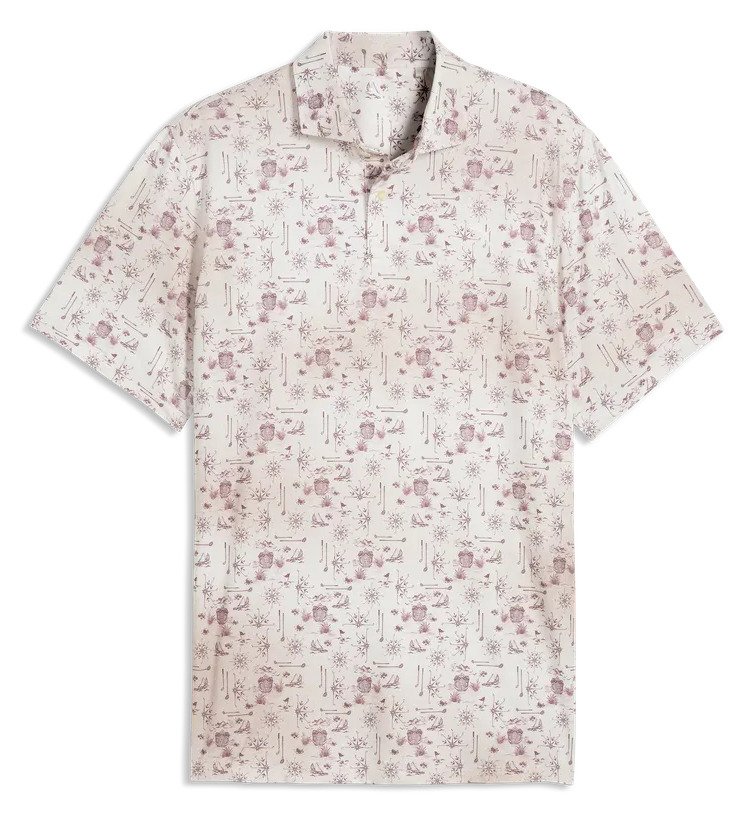 Puma Cloudspun Coastal Claret Herren Polo, birch