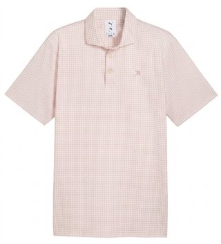Puma X Arnold Palmer MATTR Geo Herren Polo, alpine snow/rose glow