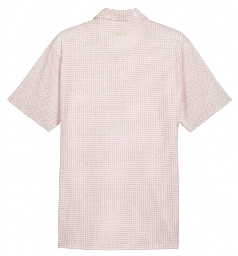 Puma X Arnold Palmer MATTR Geo Herren Polo, alpine snow/rose glow