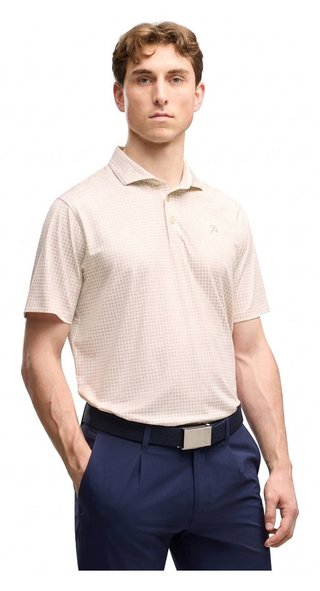 Puma X Arnold Palmer MATTR Geo Herren Polo, alpine snow/rose glow