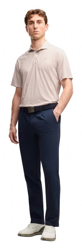 Puma X Arnold Palmer MATTR Geo Herren Polo, alpine snow/rose glow