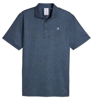 Puma X Arnold Palmer MATTR Geo Herren Polo, deep navy/lemon butter