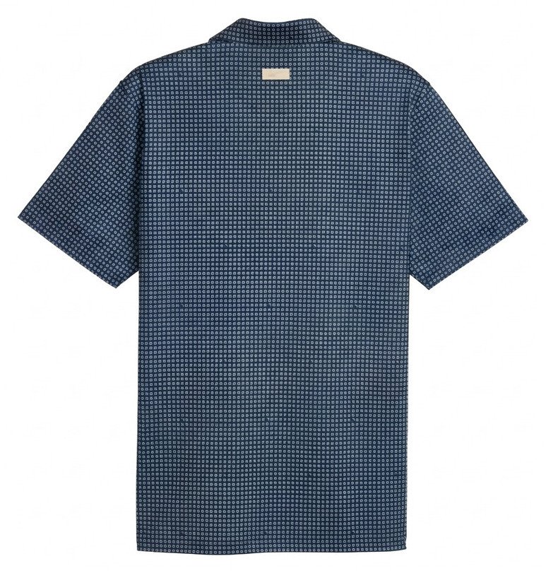 Puma X Arnold Palmer MATTR Geo Herren Polo, deep navy/lemon butter