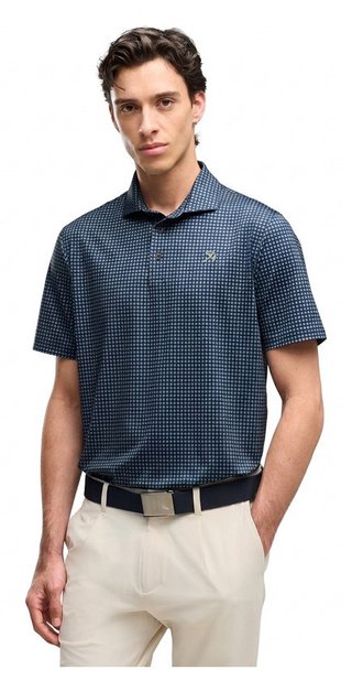 Puma X Arnold Palmer MATTR Geo Herren Polo, deep navy/lemon butter