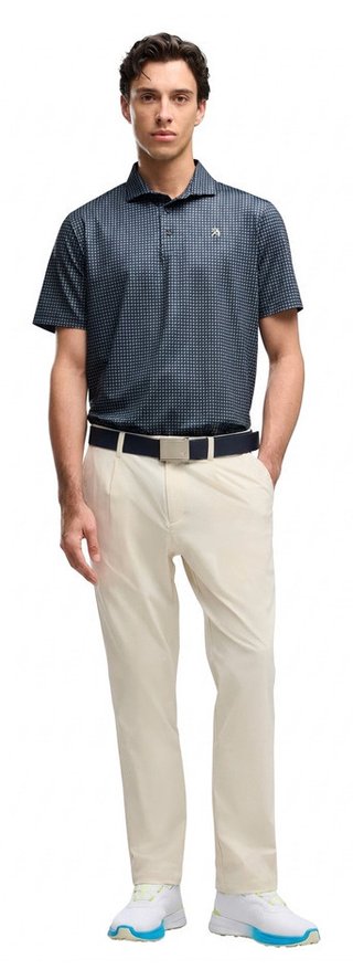 Puma X Arnold Palmer MATTR Geo Herren Polo, deep navy/lemon butter