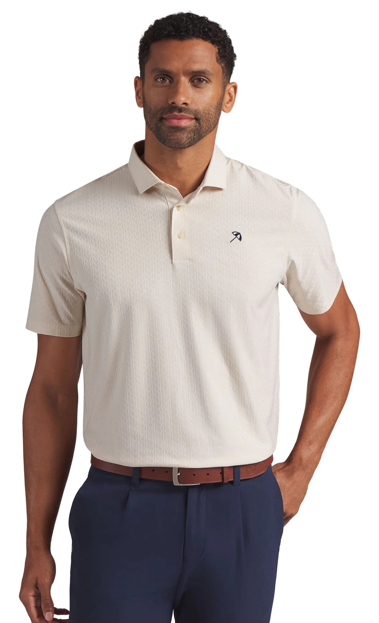 Puma X Arnold Palmer Jacquard Herren Polo, alpine snow