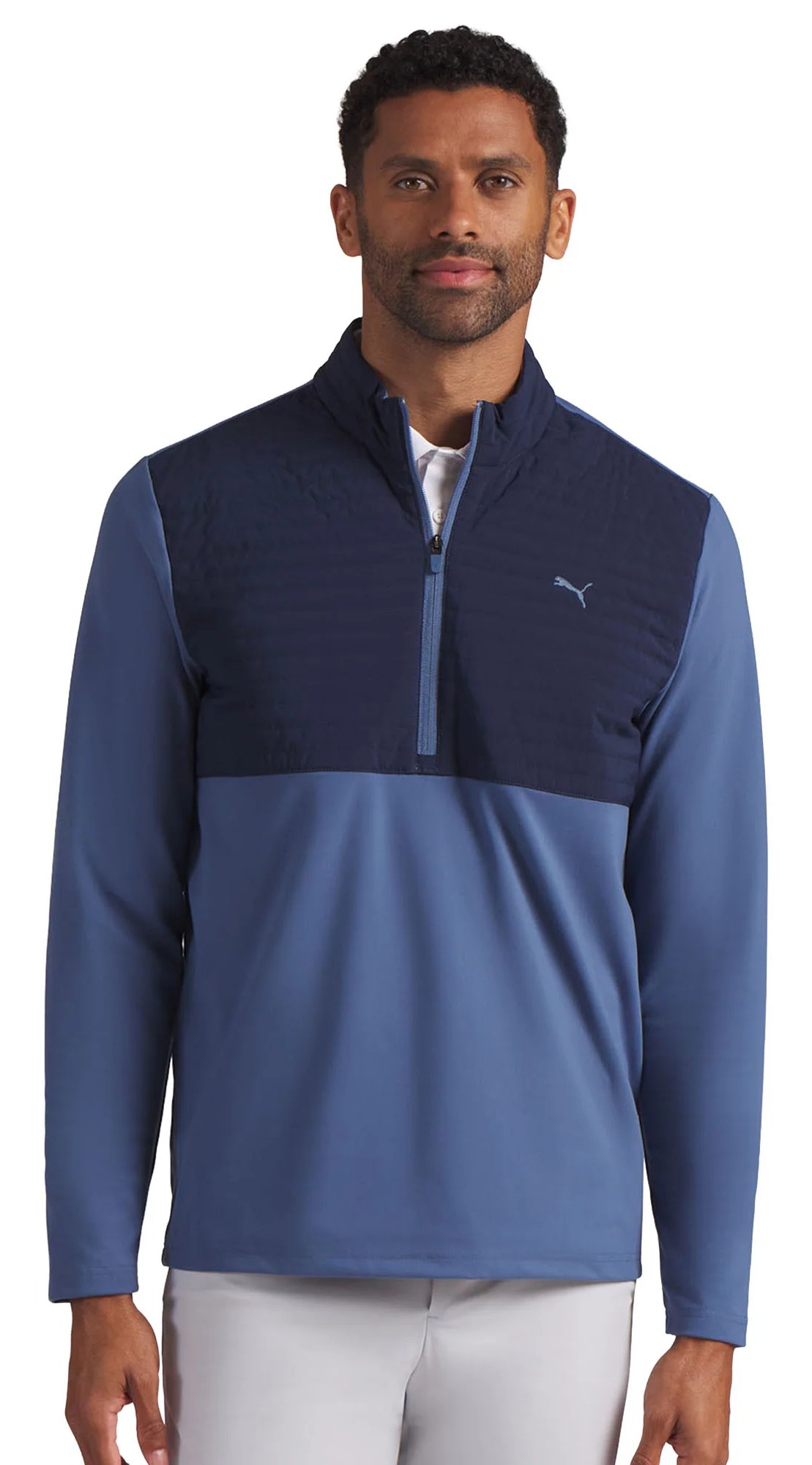 Puma Cloudspun Tech Hybrid 1/2-Zip Herren Sweatshirt, deep navy