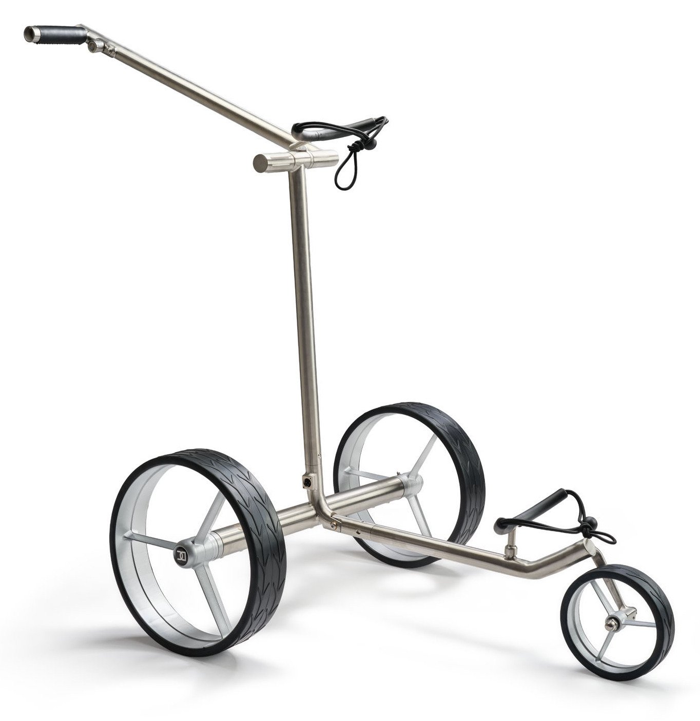 Davies Caddy Premium M Brush DHC elektrischer Trolley, silber