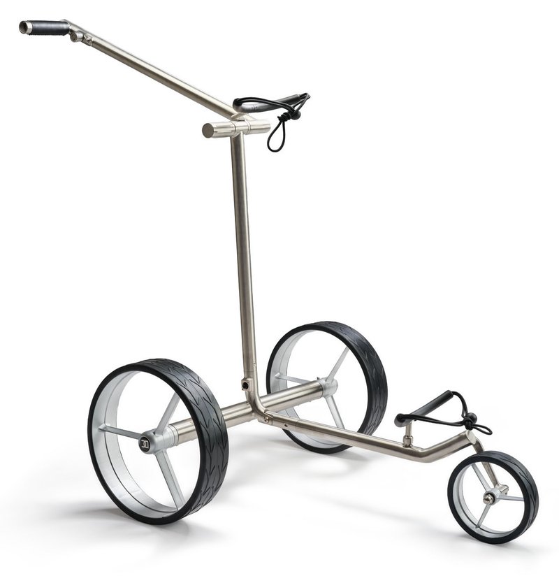 Davies Caddy Premium M Brush DHC elektrischer Trolley, silber
