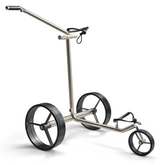 Davies Caddy Premium M Brush DHC elektrischer Trolley, silber