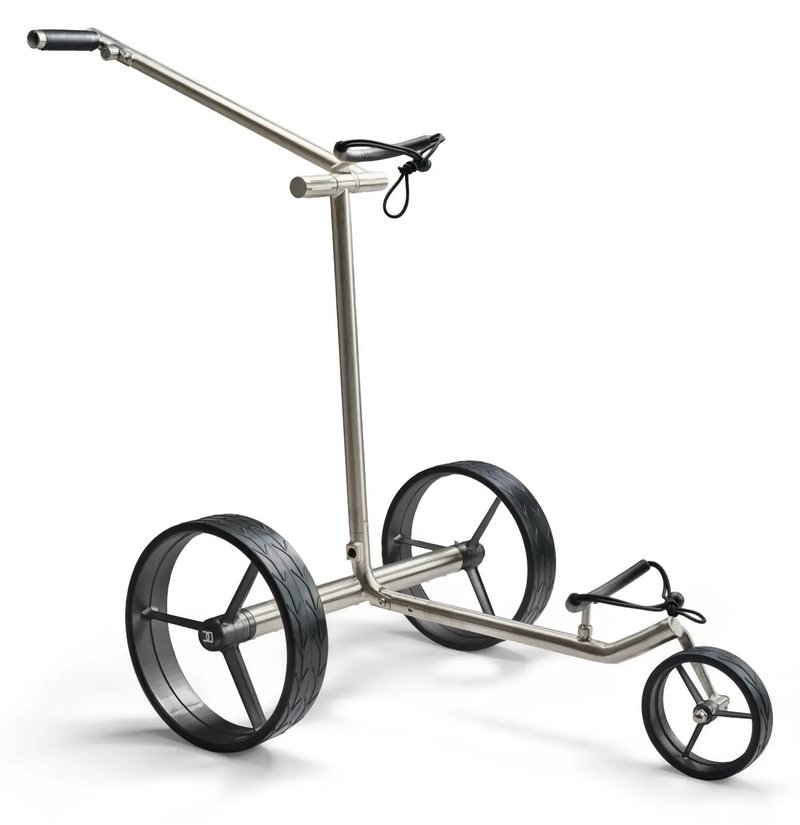 Davies Caddy Premium M Brush DHC elektrischer Trolley, silber