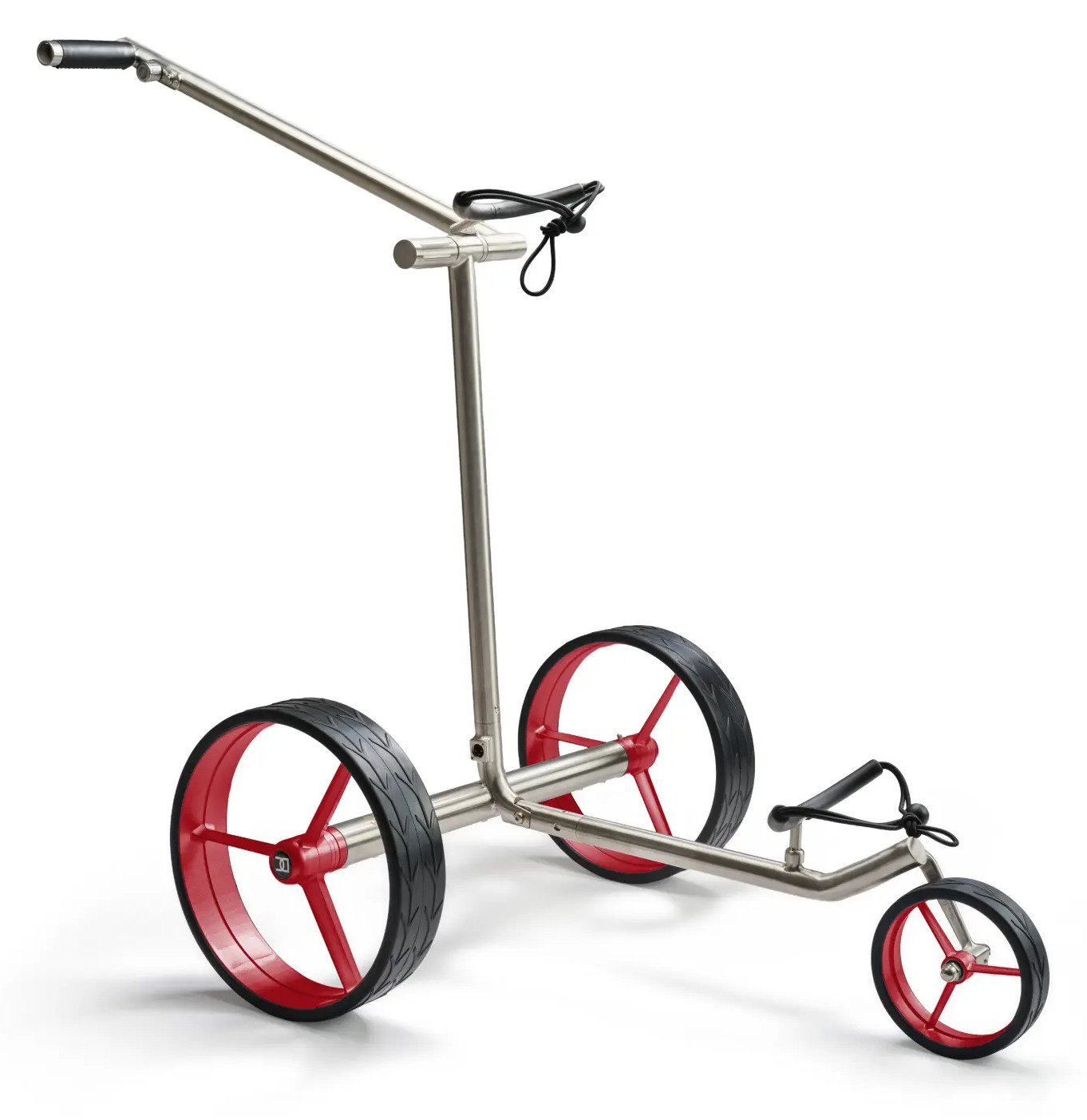 Davies Caddy Premium M Brush DHC elektrischer Trolley, silber