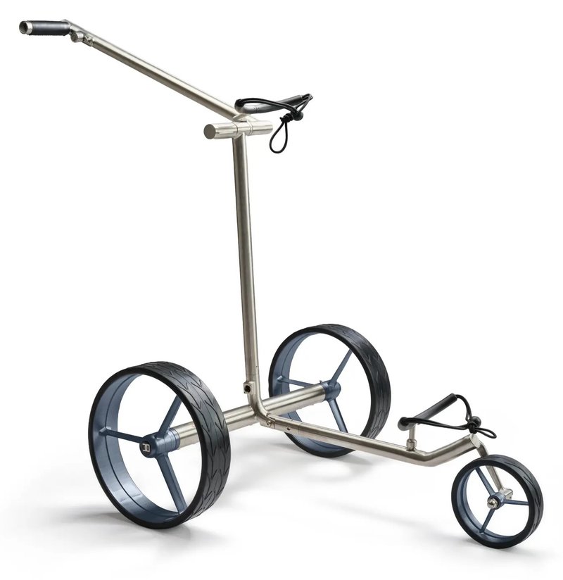 Davies Caddy Premium M Brush DHC elektrischer Trolley, silber