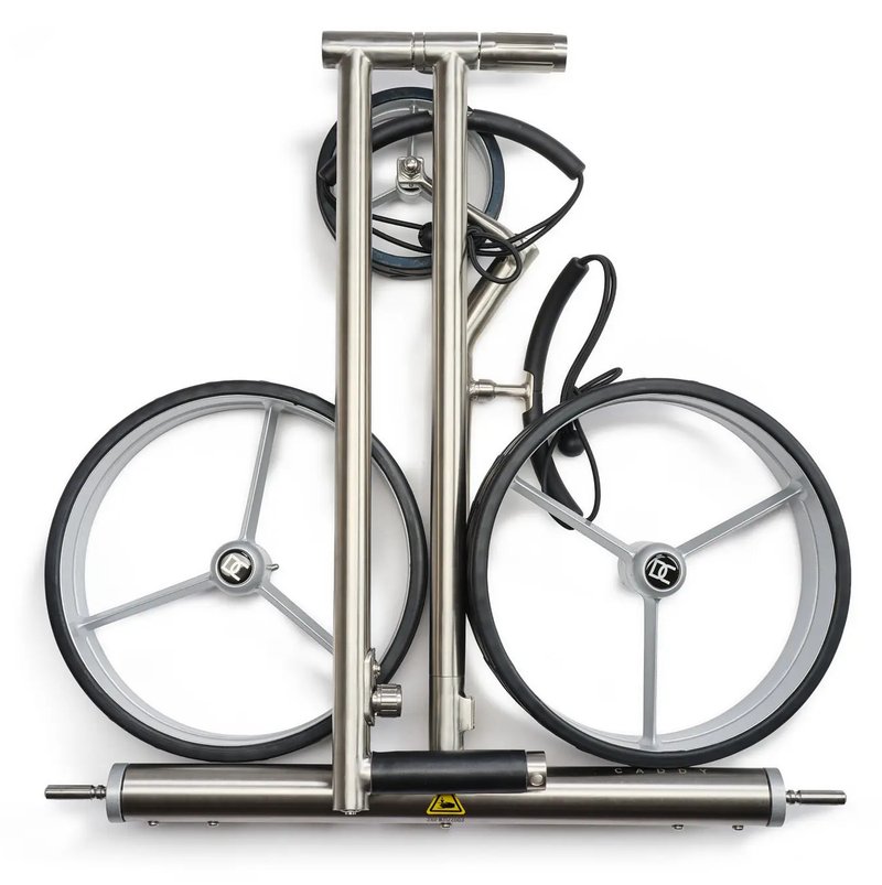 Davies Caddy Premium M Brush DHC elektrischer Trolley, silber