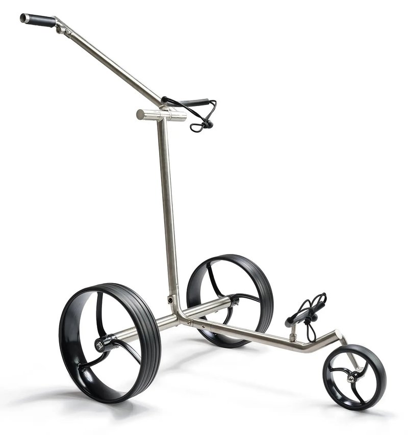 Davies Caddy Premium S Brush DHC elektrischer Trolley, silber