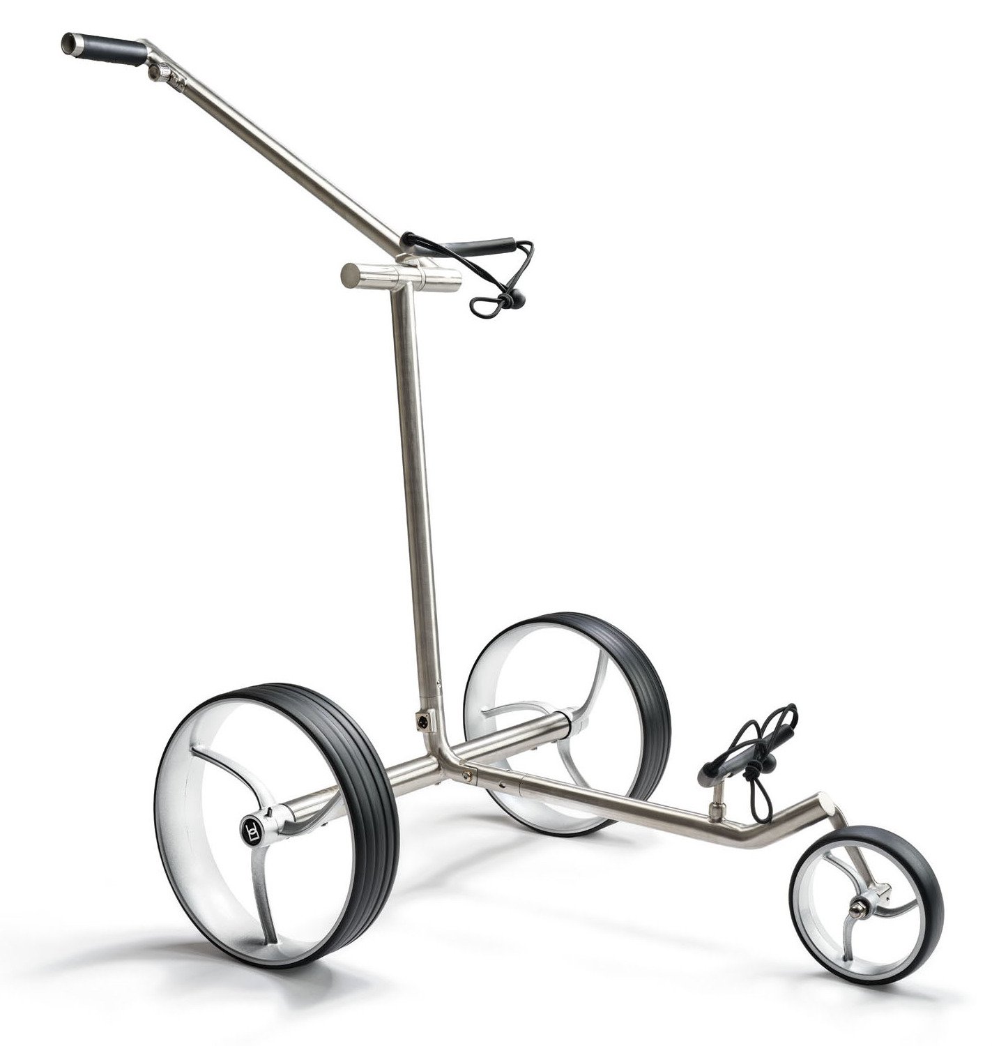 Davies Caddy Premium S Brush DHC elektrischer Trolley, silber