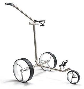 Davies Caddy Premium S Brush DHC elektrischer Trolley, silber