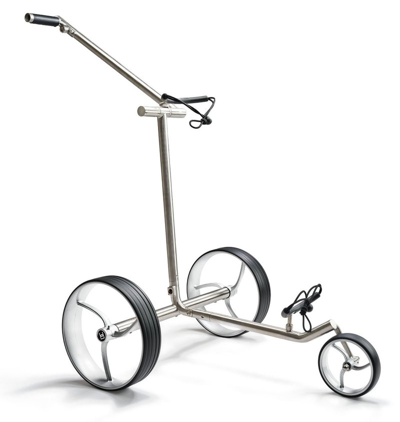 Davies Caddy Premium S Brush DHC elektrischer Trolley, silber