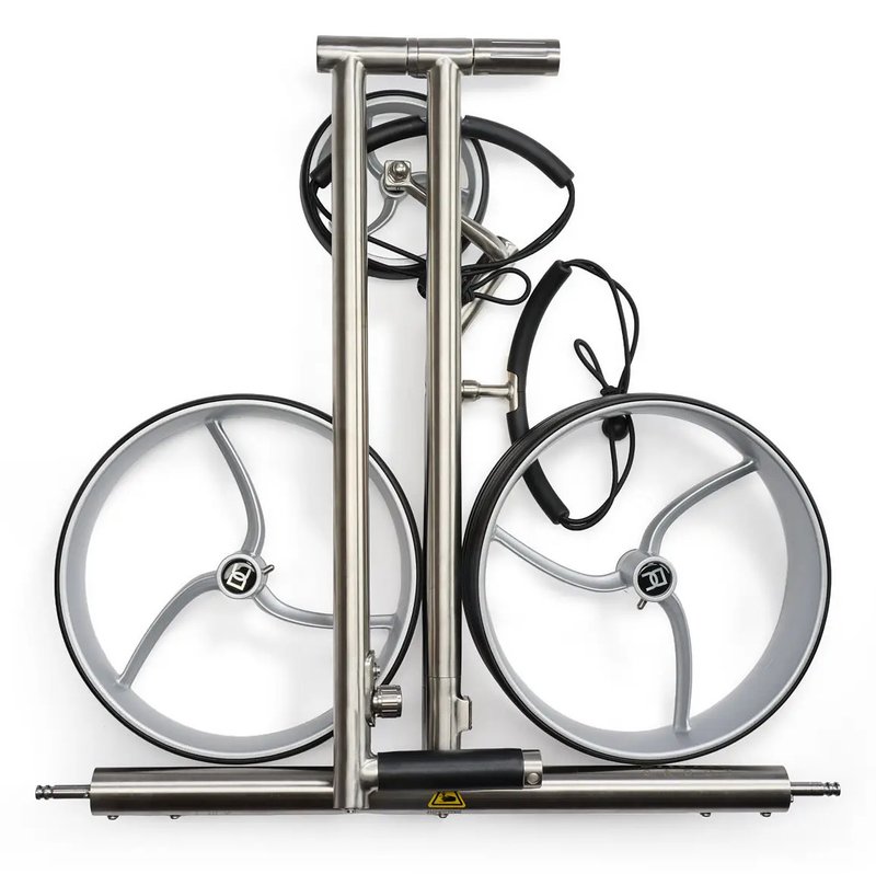 Davies Caddy Premium S Brush DHC elektrischer Trolley, silber