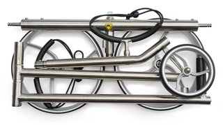 Davies Caddy Premium S Brush DHC elektrischer Trolley, silber