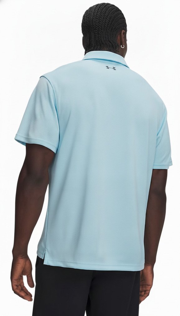 Under Armour Tech Herren Polo, opal blue/pitch gray