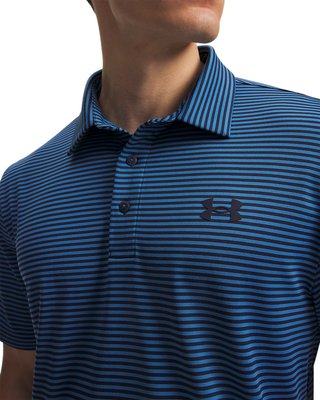 Under Armour Playoff 3.0 Herren Polo, midnight navy/aegean blue/weiß