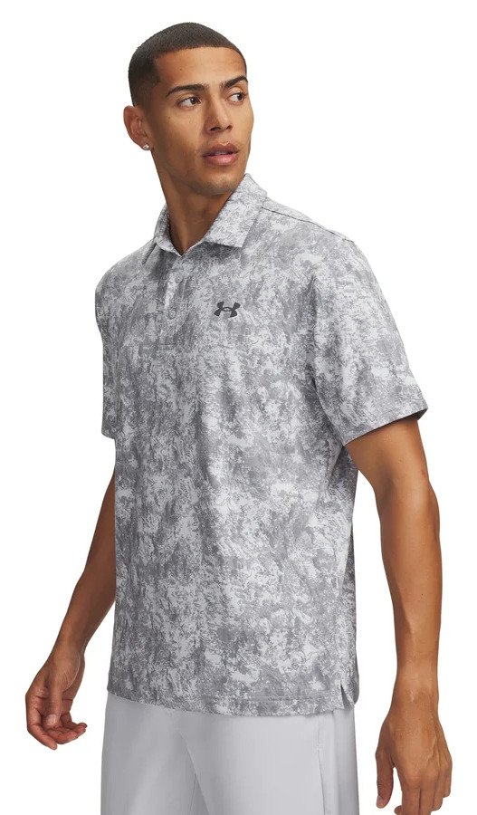 Under Armour Playoff 3.0 Printed Herren Polo, grau
