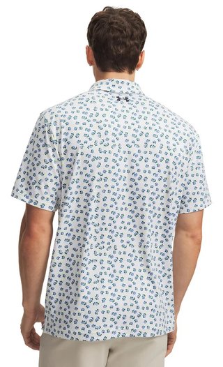 Under Armour Playoff 3.0 Printed Herren Polo, weiß