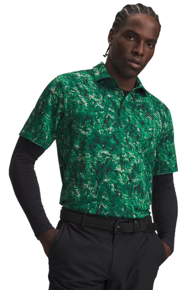 Under Armour Playoff 3.0 Printed Herren Polo, grün