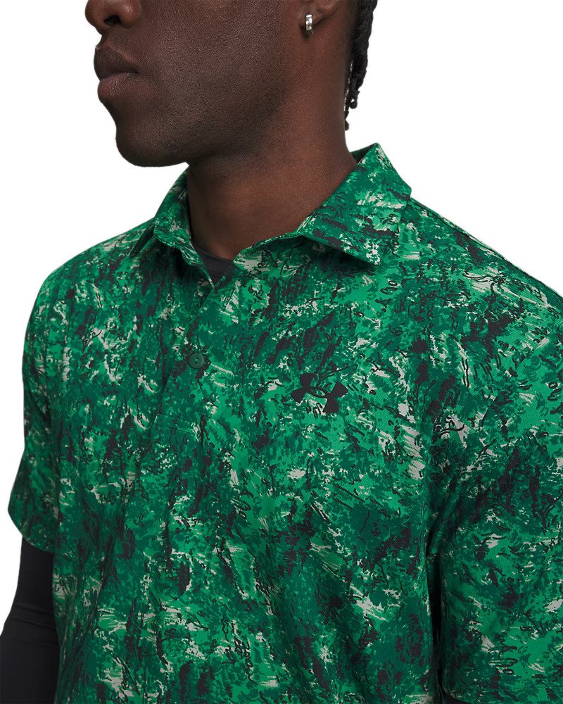 Under Armour Playoff 3.0 Printed Herren Polo, grün