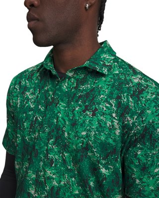 Under Armour Playoff 3.0 Printed Herren Polo, grün