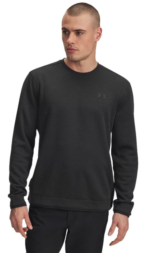 Under Armour Fleece Crew Herren Pullover, schwarz