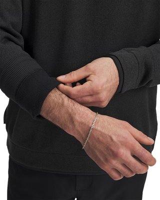 Under Armour Fleece Crew Herren Pullover, schwarz