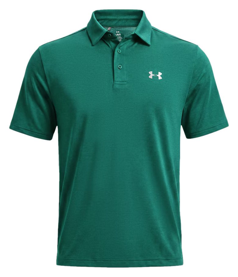 Under Armour Tee To Green Pique Herren Polo, campus ivy/weiß