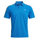 Under Armour Tee To Green Pique Herren Polo, aegean blau/weiß