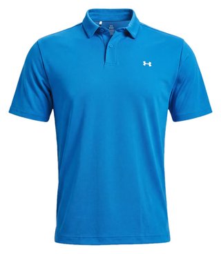 Under Armour Tee To Green Pique Herren Polo, aegean blau/weiß