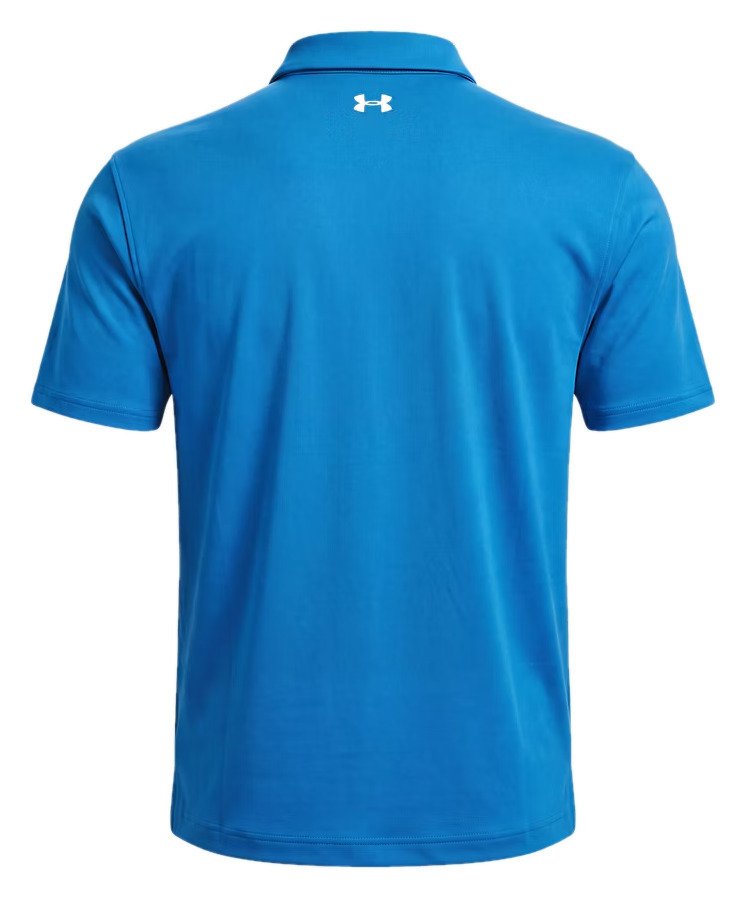 Under Armour Tee To Green Pique Herren Polo, aegean blau/weiß