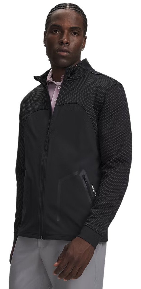 Under Armour Drive Pro Hybrid FZ Herren Sweatshirt, schwarz/weiß