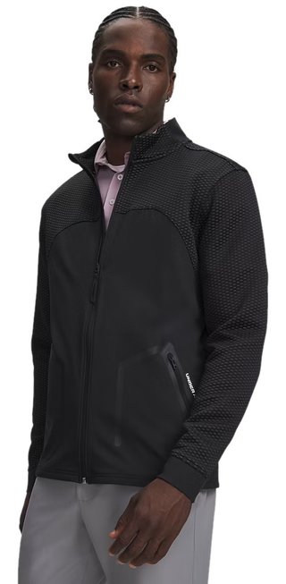 Under Armour Drive Pro Hybrid FZ Herren Sweatshirt, schwarz/weiß