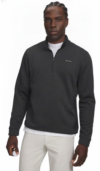 Under Armour Sweaterfleece Hybrid HZ Herren Sweatshirt, schwarz