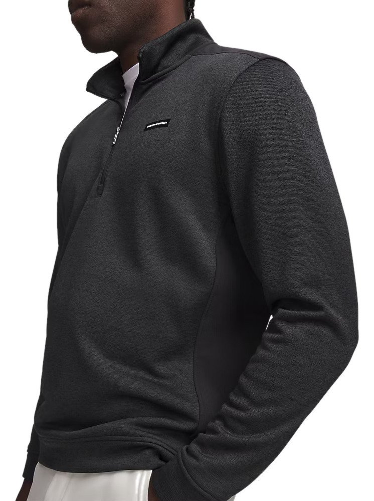 Under Armour Sweaterfleece Hybrid HZ Herren Sweatshirt, schwarz